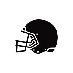 American Football Helmet Silhouette A Symbol of Protection and Team Spirit for Gridiron Athletes