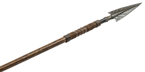 spear isolated on white background, png, ai generated.
