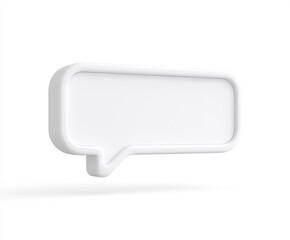 Naklejka premium White speech bubble