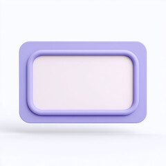 Fototapeta premium A white rectangle surrounded by a purple border