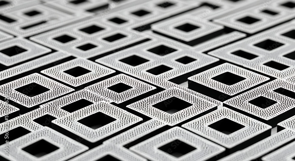 Aufkleber abstract geometric pattern with square and diamond shapes for modern backgrounds