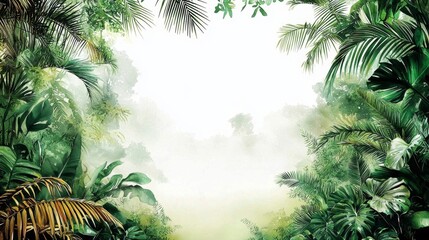 Obraz premium The Vibrant Colors and Diversity of Tropical Rainforest Flora