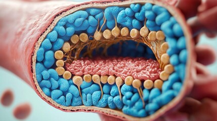 Connection between cardiovascular disease and structural changes in carotid arteries.