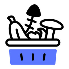 This Food waste icon is suitable for Starvation, Humanitarian, and related fields.