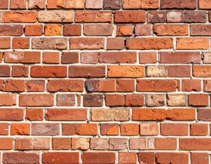 Obraz premium Brick wall texture, red clay brick background