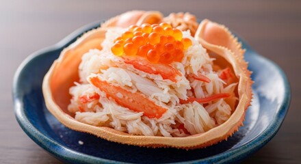 Kani Miso: Crab Meat and Roe in Shell