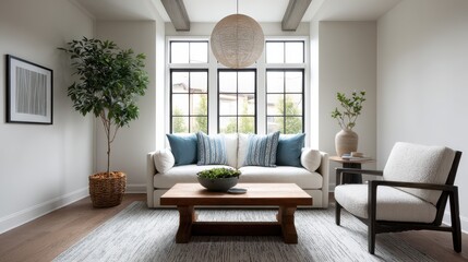 Cozy Interior with Transitional Blend of Styles