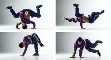 Breakdancing sequence shots