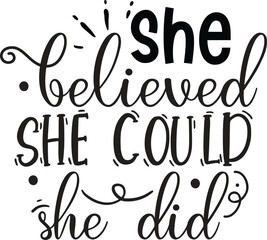 she beloved she could she did