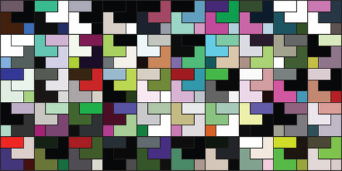 seamless pattern of colorful squares