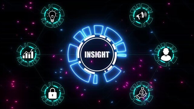 Animated payroll process illustration featuring, and business insights from large data sets ,network , business ,technology concept animation technology background