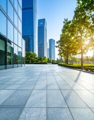 Fototapeta premium Modern city plaza (1)