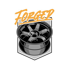 Forged Rim Whell Illustration