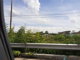 Fototapeta premium Roadside environment in rural Thailand