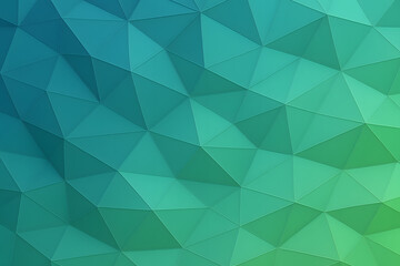 Obraz premium Emerald Polygon Composition: A vibrant abstract composition featuring a geometric pattern of emerald green polygons, rendered in a smooth, textured style. The design offers a modern aesthetic.