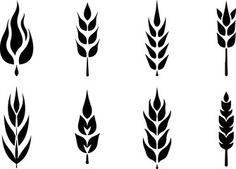 Fototapeta premium “Wheat & Grain Silhouette Vector Bundle”
