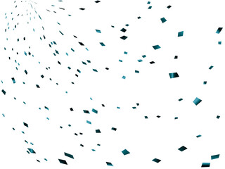 紙吹雪、16青緑、4円左-1-1-1