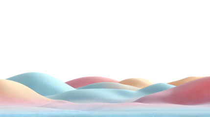 Winter Marshland Path, isolated on transparent background
