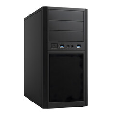 Fototapeta premium Black Computer Tower Case
