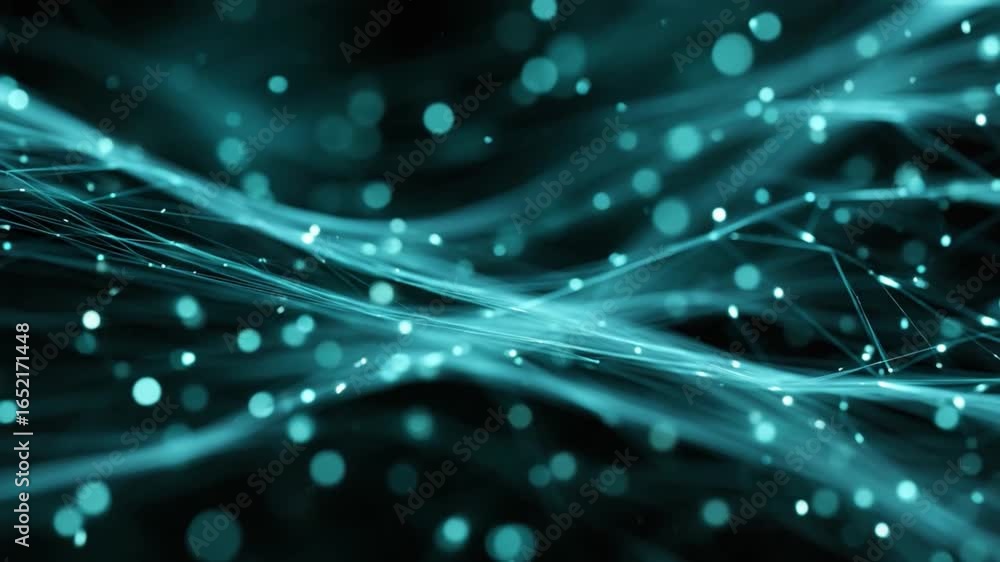 Poster digital network: this stunning visualization of interconnected digital networks, showcased by glowin
