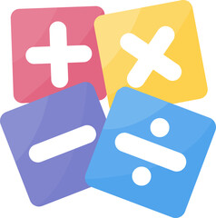 Fototapeta premium Mathematic symbol number learning