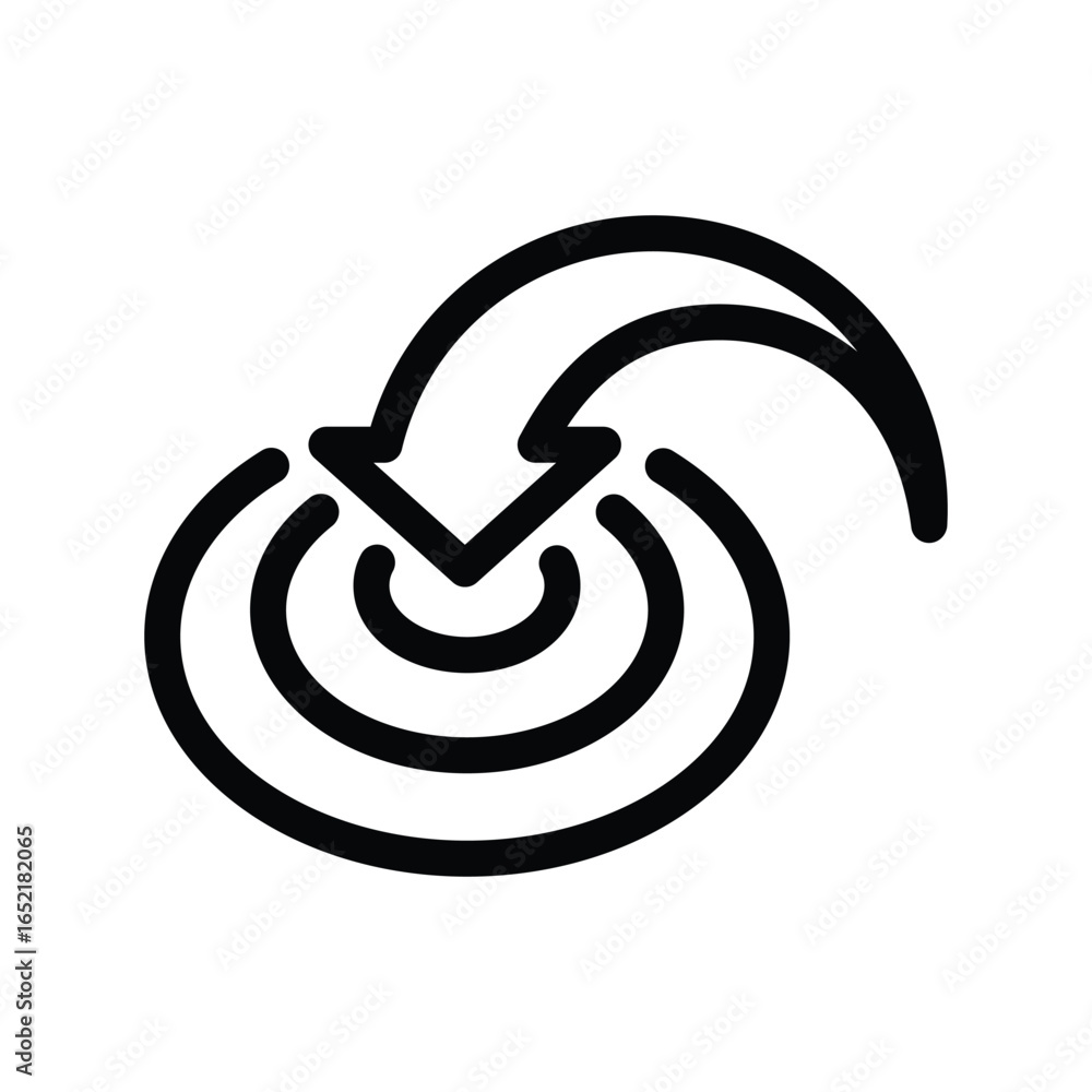 Poster accuracy outline icon vector design good for web or mobile app