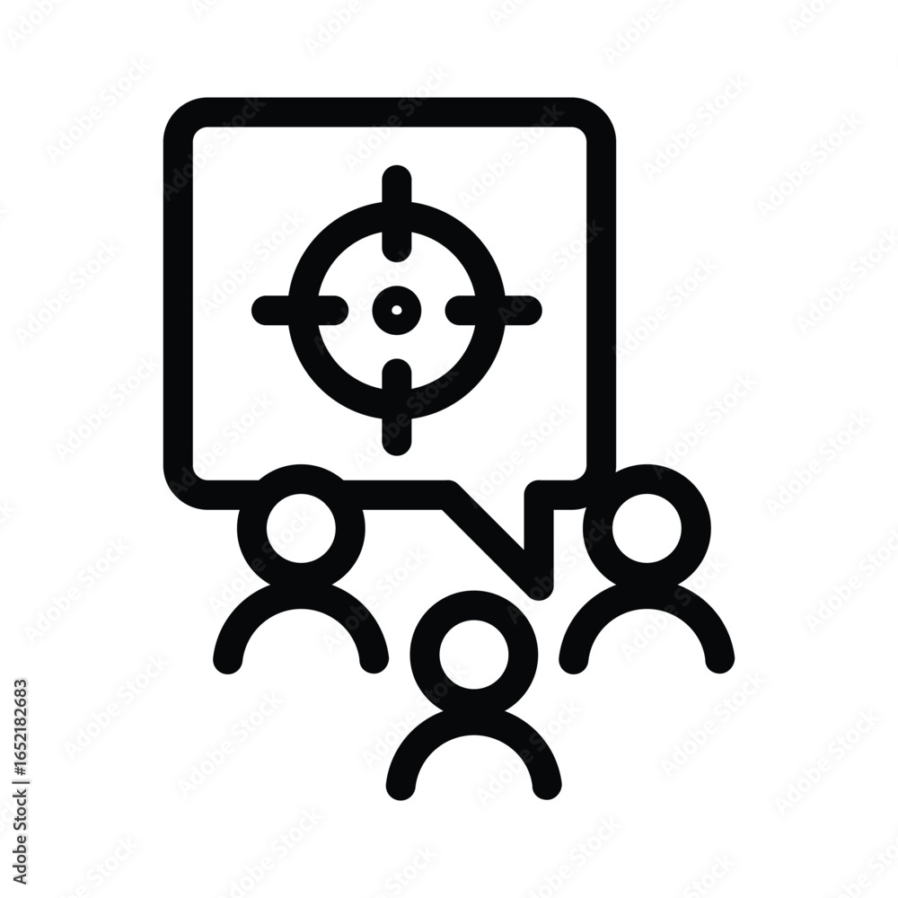 Poster people purpose icon vector design good for web or mobile app