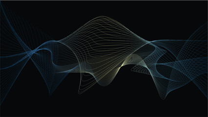 Dynamic black, natural waves JPG PNG