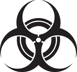 Caution Biohazard Danger Concept Icon Vector Art