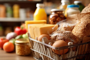 still life with bread products