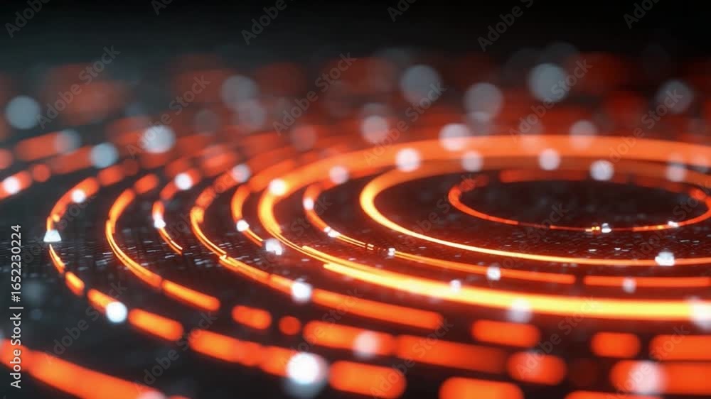 Poster digital data flow: a vibrant network of interconnected digital elements pulse with energy, symbolizi