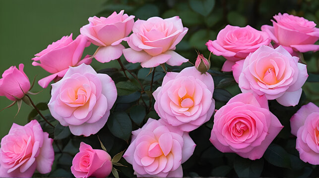 Incents Waterfall pink knockout rose