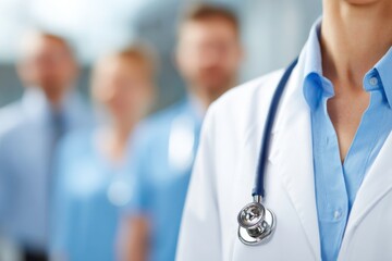 young doctor with stethoscope