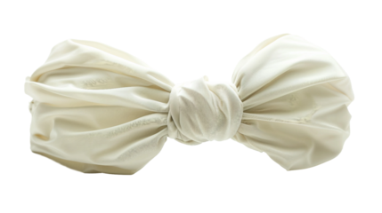Soft Fabric Headband with Decorative Bow on white background