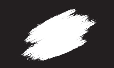 Top view, white stroke of paint brushes isolated black background for design stock photo, vector multicolor paint, ink brush stroke, texture, illustration