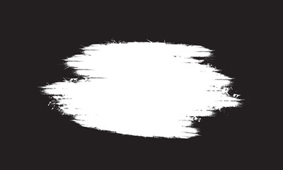 Top view, white stroke of paint brushes isolated black background for design stock photo, vector multicolor paint, ink brush stroke, texture, illustration