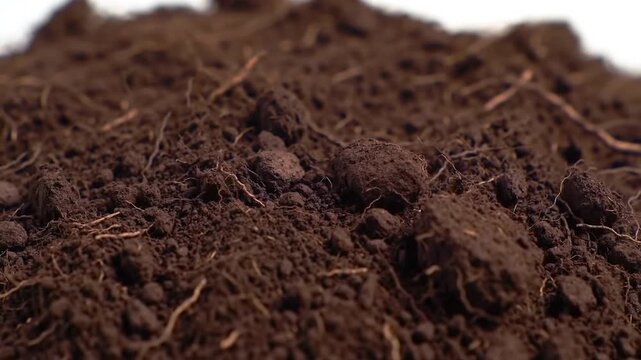 Rich dark soil teeming with life