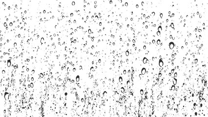 Rough black and white texture vector. Distressed overlay texture. Vector Illustration, water drop art texture featuring an abstract dot pattern. vector design transparent background 