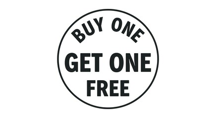 Fototapeta premium Amazing buy one get one free offer for ultimate savings and value