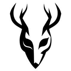 Deer mask silhouette