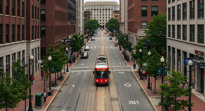 Urban Landmarks and Waterfront: Cityscape, People, and Sculpture