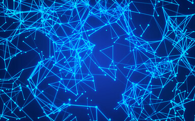 abstract digital background featuring glowing black plexus of interconnected points and lines. Represents big data, neural networks, and futuristic technology. Ideal for AI, blockchain