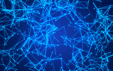 abstract digital background featuring glowing black plexus of interconnected points and lines. Represents big data, neural networks, and futuristic technology. Ideal for AI, blockchain