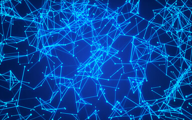abstract digital background featuring glowing black plexus of interconnected points and lines. Represents big data, neural networks, and futuristic technology. Ideal for AI, blockchain
