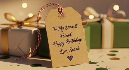 Celebrate cherished friendships with beautifully wrapped birthday gifts and heartfelt messages.