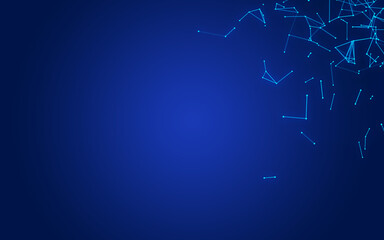 abstract digital background featuring glowing black plexus of interconnected points and lines. Represents big data, neural networks, and futuristic technology. Ideal for AI, blockchain