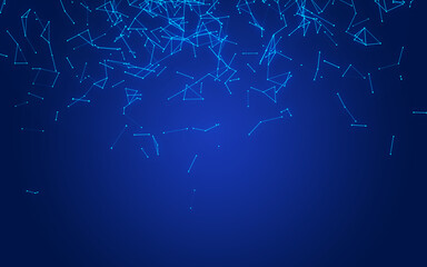 abstract digital background featuring glowing black plexus of interconnected points and lines. Represents big data, neural networks, and futuristic technology. Ideal for AI, blockchain