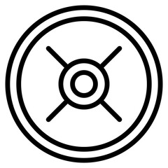 Obraz premium Weight Plates Icon Element For Design