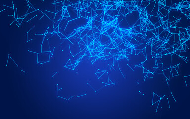  abstract digital background featuring glowing black plexus of interconnected points and lines. Represents big data, neural networks, and futuristic technology. Ideal for AI, blockchain