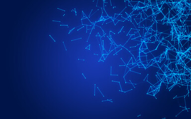  abstract digital background featuring glowing black plexus of interconnected points and lines. Represents big data, neural networks, and futuristic technology. Ideal for AI, blockchain